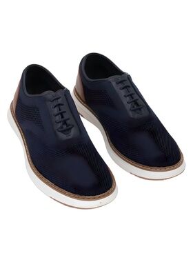 Club Room Mens Tuckerr Mesh Casual Dress Sneakers Navy Size 7M